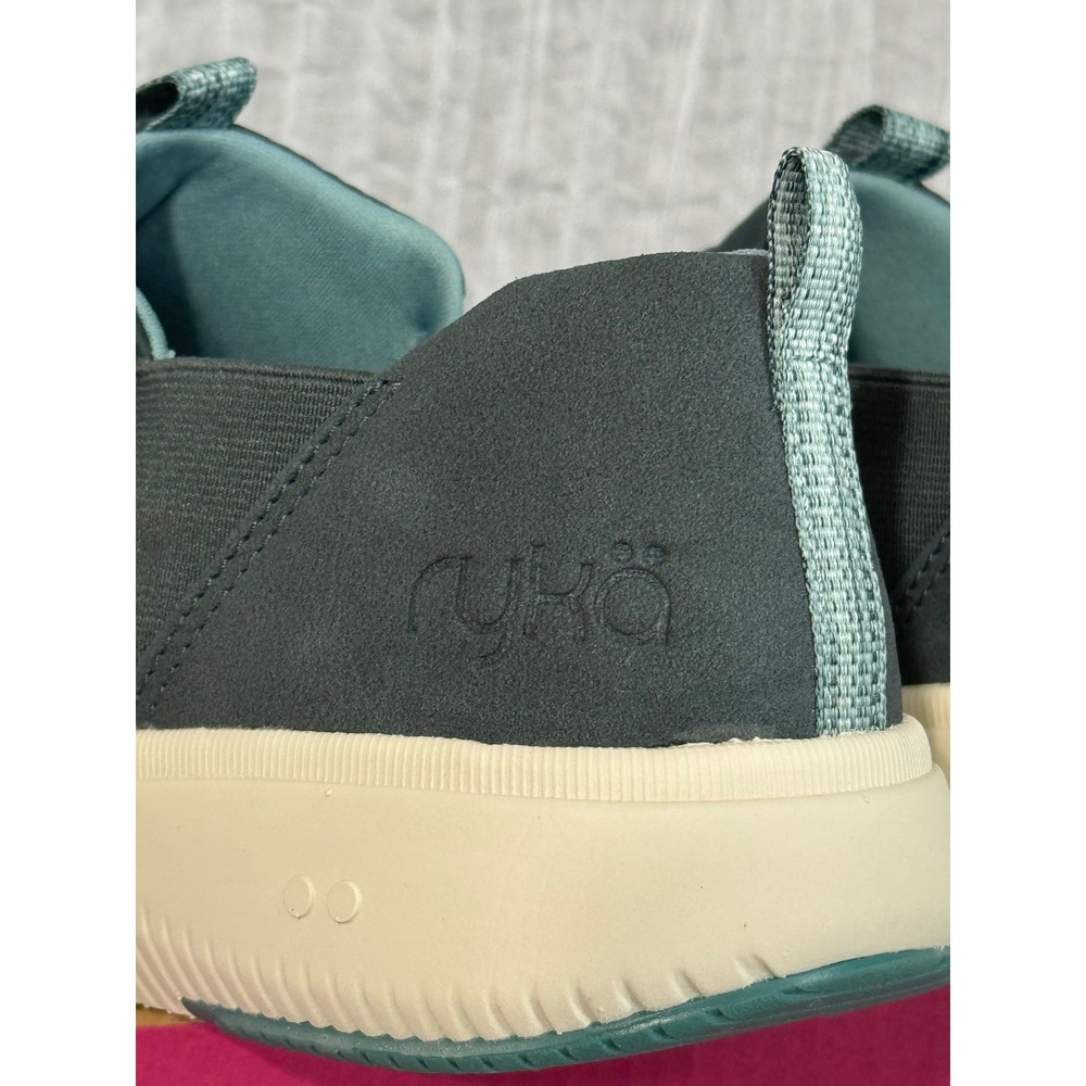 Ryka Pursuit Women Size 7.5 Slip On Sneakers Dark Seagreen Quilted Casual NWB - Picture 7 of 9